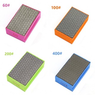 แผ่นขัดมือ 100# 60# 90x55 มม. สีฟ้า เพชร และเรซิ่น คุณภาพสูง