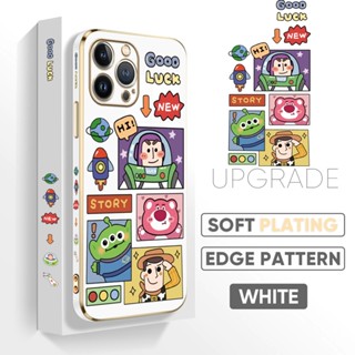 เคสโทรศัพท์มือถือ TPU แบบนิ่ม ลายการ์ตูน Toy Story Woody Buzz Lightyear Edge สําหรับ iPhone 13 12 11 Pro Max 12 13 Mini