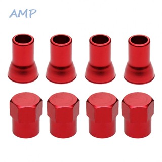 ⚡READYSTOCK⚡Stem Sleeves+Hex Cap Spare Wheel Stem Accessories Aluminum Tire Car Red