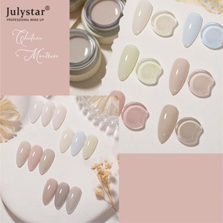 JULYSTAR เจลทาเล็บ เจลทาเล็บเจล เล็บส่องไฟ กาวสีทึบ ฤดูร้อน น้ำแข็ง ยาทาเล็บ ยาทาเล็บสีแฟชั่น