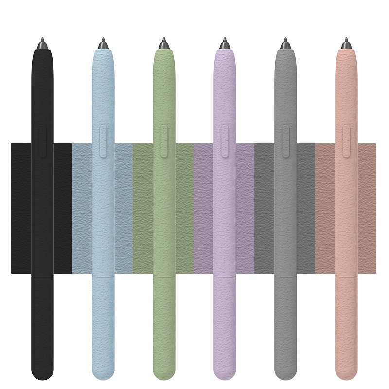 SAMSUNG เคสซิลิโคนด้านสําหรับSamsung Galaxy Tab S11 S10 S9 S8 Ultra S7 Plus FE + S6 Lite Contrast Body Case SปากกาStylusดินสอนุ่มฝาครอบป้องกันAnti-Fallปลอกซิลิโคน