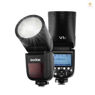 Tosw)godox V1F แฟลชกล้อง Speedlite หัวกลม ไร้สาย 2.4G สําหรับกล้อง Fuji Fujifilm X-Pro2 X-T20 X-T2 X-T1 GFX50S GFX50R สําหรับงานแต่งงาน สตูดิโอถ่ายภาพบุคคล