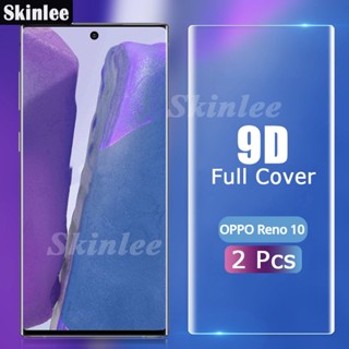 OPPO Reno10 เวอร์ชั่นภาษาไทย ฟิล์มกระจกนิรภัยกันรอยหน้าจอ เต็มจอ ทรงโค้ง สําหรับ OPPO Reno 10 Pro Plus 5G Reno 10 Pro Plus+ 2 ชิ้น