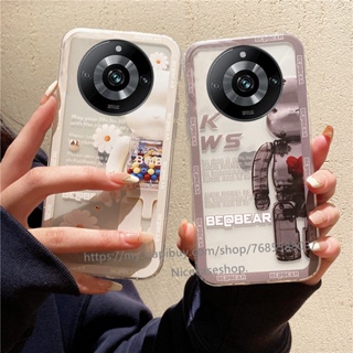 เคสป้องกันโทรศัพท์มือถือ TPU แบบนิ่ม ลายหมี กันกระแทก สําหรับ Realme 11 Pro 11 Pro Plus 5G 2023 11 Pro 5G