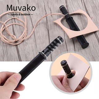 MUVAKO เครื่องมือแกะสลักหนัง ทนทาน พร้อมใบมีด 3 ชิ้น สําหรับบ้าน DIY