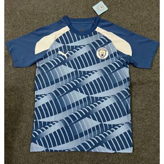 เสื้อกีฬาแขนสั้น ลายทีมชาติฟุตบอล Manchester City 2324 ชุดเหย้า สําหรับผู้ชาย