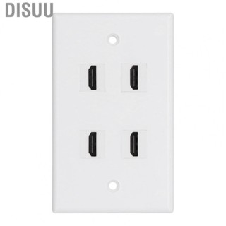 Disuu 4 HD Multimedia Interface Wall  US Standard ABS Outlet Panel For Household