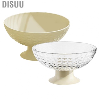 Disuu Fruit Tray  Holder Plastic Footed Snacks Vegetables Fruits  Bowl for Kitchen Counter Dining Room Tables