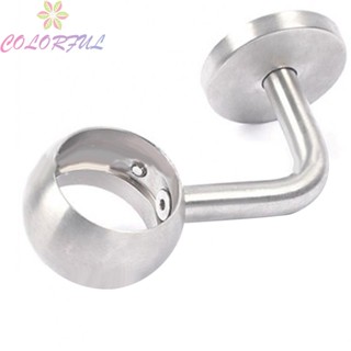 【COLORFUL】Support Brackets 1pcs 90° Accessories Closet Rods Parts Round Tube Pipe