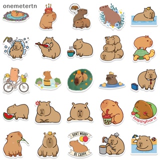 Oyr สติกเกอร์ ลาย Capybara น่ารัก สําหรับติดตกแต่งสมุดภาพ โทรศัพท์ กีตาร์ 50 ชิ้น