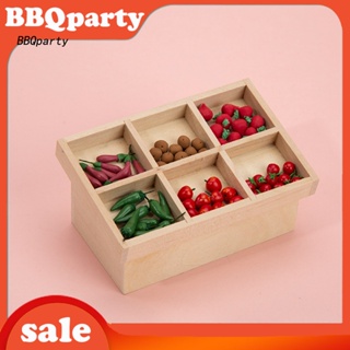 &lt;BBQ&gt; โมเดลผัก ผลไม้จําลอง 1/12 DIY สําหรับตกแต่งบ้านตุ๊กตา