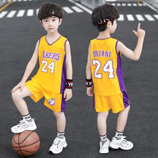 ☀❤✎เลขที่ เสื้อกีฬาบาสเก็ตบอล แขนกุด แบบแห้งเร็ว 24 Kobe 7.1 สําหรับเด็กผู้ชาย