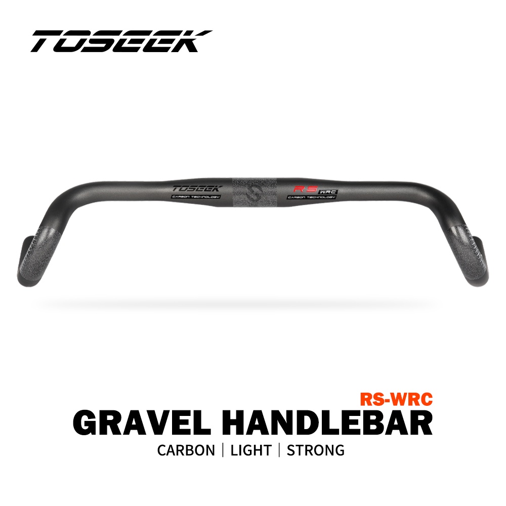 Toseek RS-wrc แฮนด์บาร์คาร์บอน 31.8 มม. 400 420 440 มม. สีดําด้าน สําหรับรถจักรยาน