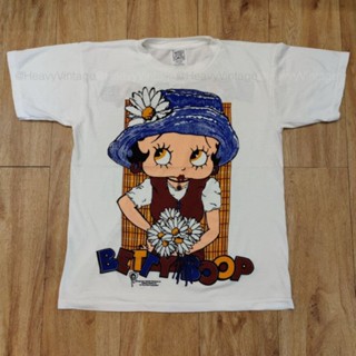 อ่อนนุ่ม 6 BETTY BOOP 🌼 VINTAGE STYLE เสื้อลายการ์ตูน เบตตี้ดอกไม้