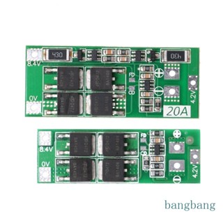 Bang 2S 20A 7 4V 8 4V Li-ion แบตเตอรี่ลิเธียม 18650 ที่ชาร์จ PCB BMS สําหรับการป้องกัน Boa