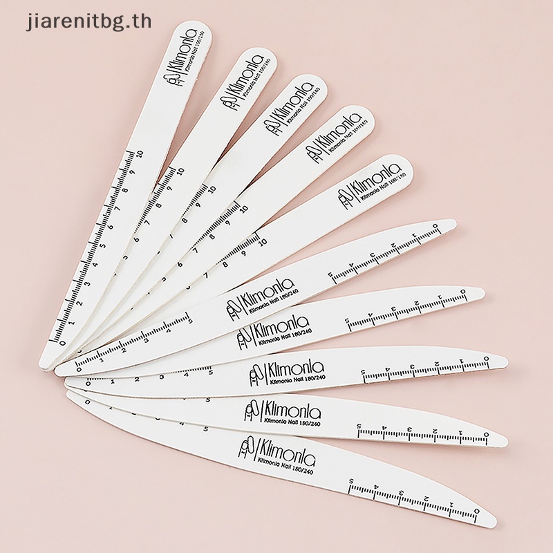 RENBG 5 ชิ้นกระดาษทรายตะไบเล็บ 100/180 180/240 บัฟเฟอร์เล็บ Willow ใบ Pedicure เล็บเครื่องมือศิลปะ TH