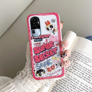 พร้อมส่ง เคสโทรศัพท์มือถือ TPU นิ่ม ปิดด้านหลัง ลายการ์ตูนเด็กผู้หญิงน่ารัก สีชมพู สําหรับ OPPO Reno10 Pro+ Pro Plus 5G Reno 10 Reno10Pro+ 2023 Reno 10 Reno10Pro+