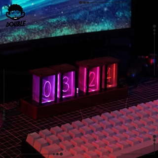 [ Nixie Tube นาฬิกาดิจิทัล RGB LED ปรับได้ อเนกประสงค์ สําหรับตกแต่งบ้าน ของขวัญปีใหม่