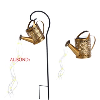 ALISOND1 โคมไฟกาต้มน้ํา LED ฉลุลาย สไตล์แฟรี่ สําหรับตกแต่งสวน กลางแจ้ง