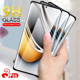 ฟิล์มกระจกนิรภัยกันรอยหน้าจอ 9H ทรงโค้ง สําหรับ Realme 11 Pro Realme11Pro Plus 5G 11Pro Realme11 Pro+ 6.7 นิ้ว 3 ชิ้น