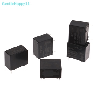 Gentlehappy รีเลย์ HF32F JZC-32F-005 009 012 024-HS3 4PIN 5A 10A JZC-32F-G-024-HS10A