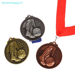 Gentlehappy เหรียญรางวัลฟุตบอล รางวัล รางวัล รางวัล สีทอง สีเงิน สีบรอนซ์ ของเล่นสําหรับเด็ก ของที่ระลึก 1 ชิ้น