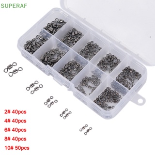 Superaf ขายดี ตัวเชื่อมต่อทองเหลือง ขนาด 2 4 6 8 10 สําหรับตกปลา 210 ชิ้น