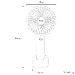 [Tookcg] พัดลมตั้งโต๊ะ ขนาดเล็ก ปรับได้ 3 ความเร็ว พร้อมฐานรอง อเนกประสงค์ สําหรับเดินทาง กลางแจ้ง