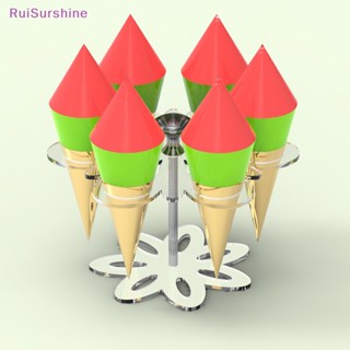 Ruisurshine ใหม่ ที่วางกรวยไอศกรีม แบบใส 6/8 หลุม สําหรับวางอาหารวาฟเฟิล