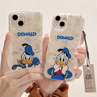 เคสโทรศัพท์มือถือ กันกระแทก ลายการ์ตูนโดนัลด์ดั๊ก สําหรับ iPhone 14pro 13 11 12promax 14pro