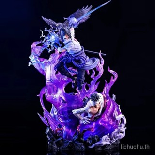 ฟิกเกอร์ รูปปั้นนารูโตะ GK Susano Fume Sasuke แบบสองหัวเรืองแสง A1GG