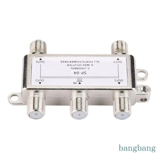 Bang 5-2400MHz เสาอากาศแยกสายโคแอ็กซ์ดิจิทัล 4 ทาง 4 ช่อง