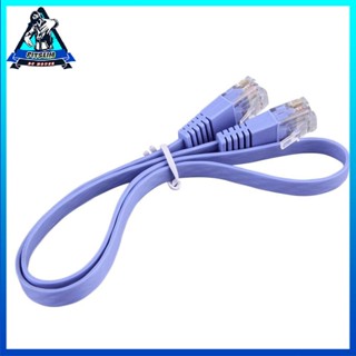 [Instock] 1pcs RJ45 CAT6 8P8C Flat Ethernet Patch Network Lan Cable 0.5m Blue [F/17]