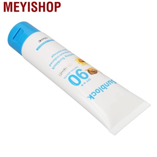 Meyishop Refreshing Moisturizing Sunscreen Lotion SPF90 PA++ UVA UVB Protection Sunblock for Beach Travel 100ml