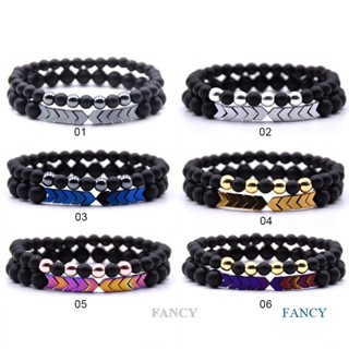 Fancy ชุดสร้อยข้อมือ มาคราเม่ สไตล์ฮิปฮอป พังก์ ฮิปฮอป เครื่องประดับ สําหรับผู้ชาย