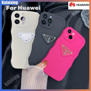 เคสโทรศัพท์มือถือ ซิลิโคน กันกระแทก ลายคลื่น Prada สําหรับ Huawei Nova 5T Y92019 Nova Y61 Y90 P Smart P40lite