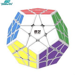 Rctown 3x3 Megaminx สติกเกอร์เมจิกคิวบ์ Dodecahedron Speed Cubes Brain Teaser ของเล่นปริศนา