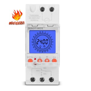 Sinotimer TM929BK สวิตช์ตั้งเวลาอะนาล็อก มีไฟแบ็คไลท์ 85-265V 30A