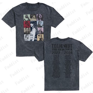 ใหม่ TAYLOR SWIFT THE ERAS TOUR เสื้อยืดลําลอง ผ้าฝ้าย แขนสั้น คอกลม คุณภาพสูง สําหรับผู้ชาย และผู้หญิง 2023