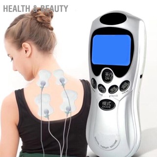 Health &amp; beauty เครื่องนวดชีพจรดิจิตอล 8 โหมดจอแสดงผล LCD 4 Snap Cable อุปกรณ์นวดฝังเข็มมัลติฟังก์ชั่น
