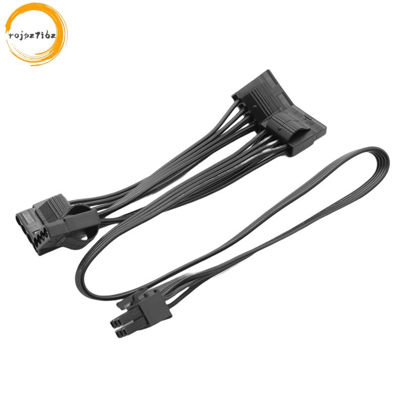 6Pin ถึง 4 Molex Modular Power Supply สาย 6Pin ถึง 4 IDE สําหรับ CORSAIR RM1000X RM850X RM750X RM650