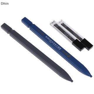 [Dhin] 2B Lead Holder Exam Mechanical Pencil With 6PCs Lead Refill Set Student Supplies COD