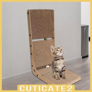 [Cuticate2] Cardboard Cat Scratcher L Cats Lounge Cat Scratch Pad Protecting Furniture for Protecting Furniture for Cat Claw with Toys Ball Track