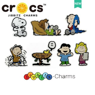 Jibbitz crocs charms Snoopy Series หัวเข็มขัดรองเท้า อุปกรณ์เสริมรองเท้า ลายการ์ตูนน่ารัก DIY หัวเข็มขัดตกแต่ง