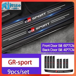 Rto RTO สติกเกอร์คาร์บอนไฟเบอร์ แบบหนา สําหรับติดประตูรถยนต์ Toyota GR sport VIos Yaris Corolla Cross Wish Revo CHR Avanza Fortuner