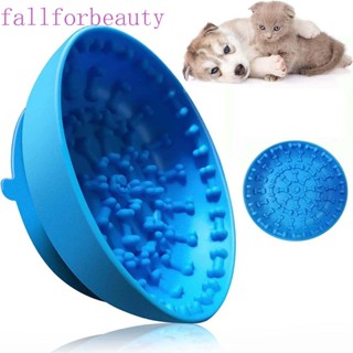 FALLFORBEAUTY ชามให้อาหารสัตว์เลี้ยง สุนัข แบบมีตัวเลีย ปลอดภัย