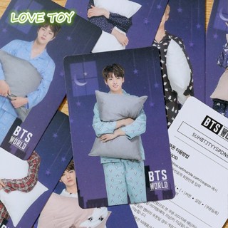 Nkodok COD KPOP BTS World Pajama Party RM Jin SUGA J-Hope Jung JiMin V Kook โปสการ์ดโลโม่ ขนาดเล็ก