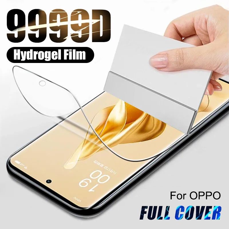 ฟิล์มไฮโดรเจล แบบเต็มจอ สําหรับ OPPO A3S A5 A5S A7 A9 2020 A12 A12E A15 A15S A16 A16K A17 A17K A8 A31 A32 A52 A53 A54 A55 A57 A72 A73 A74 A76 A78 A83 A93 A94 F5 F7 F9 F11 Pro Reno 2 2Z 2F 3 4 5 6 7 8 Pro 6Z 7Z 8Z 8T ตัวป้องกัน