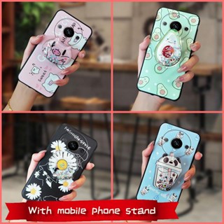 Durable Anti-dust Phone Case For OPPO Realme11 foothold glisten Waterproof Silicone Back Cover Cover phone stand holder