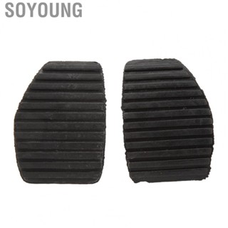 Soyoung Brake Pedal Pads Rubber Cover Black Foot Covers 1pair 213026 for Car